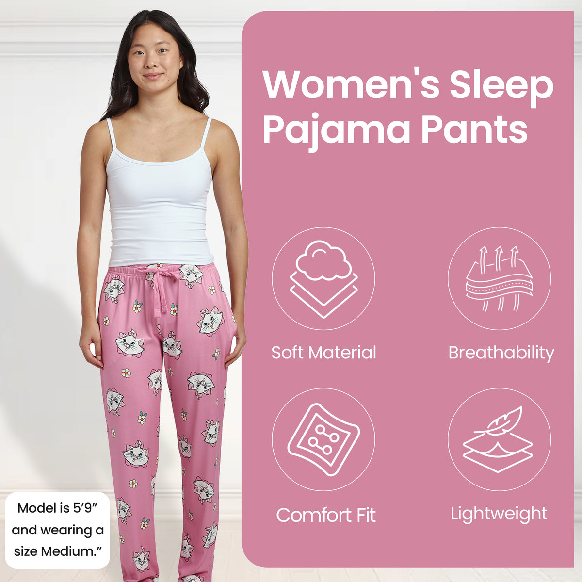 Disney's The Aristocats Marie All-Over Print Women's Sleep Pajama Pants