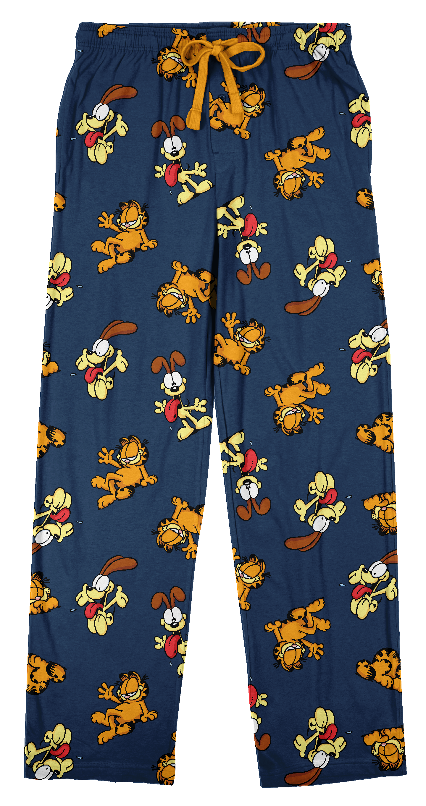 Garfield & Odie All-Over Print Men's Navy Sleep Pajama Pants