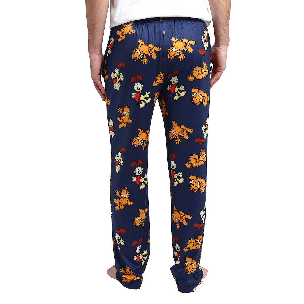 Garfield & Odie All-Over Print Men's Navy Sleep Pajama Pants