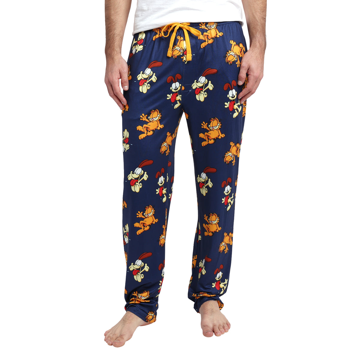 Garfield & Odie All-Over Print Men's Navy Sleep Pajama Pants