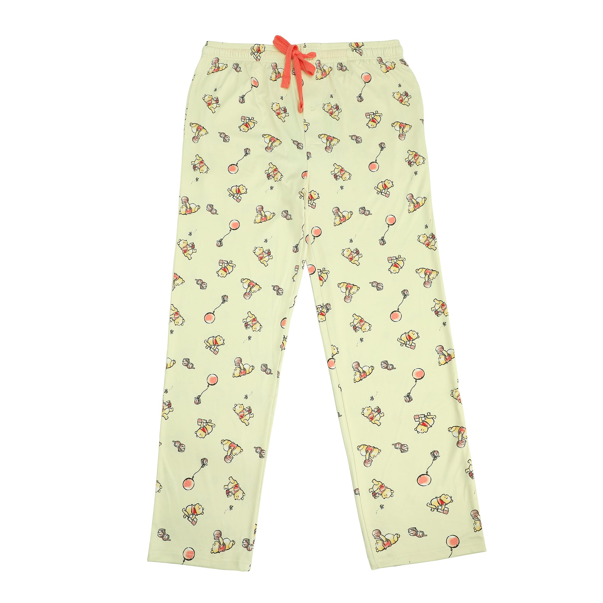 Winnie The Pooh Balloons & Honey Men's Off-White Sleep Pajama Pants