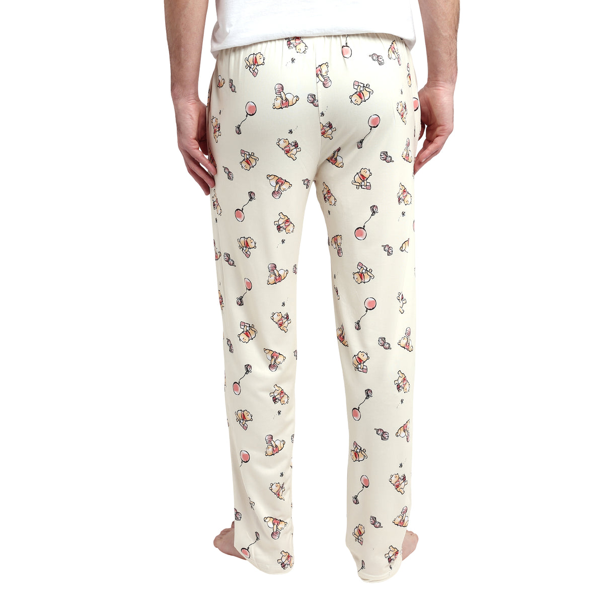 Winnie The Pooh Balloons & Honey Unisex Off-White Sleep Pajama Pants