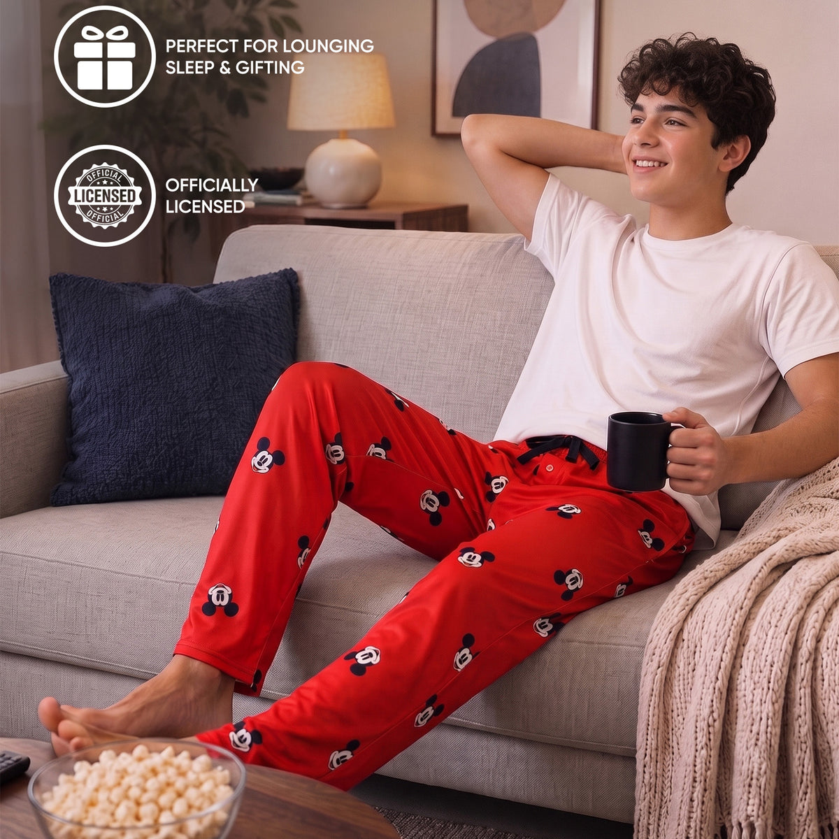 Mickey Mouse Classic All-Over Print Unisex Sleep Pajama Pants