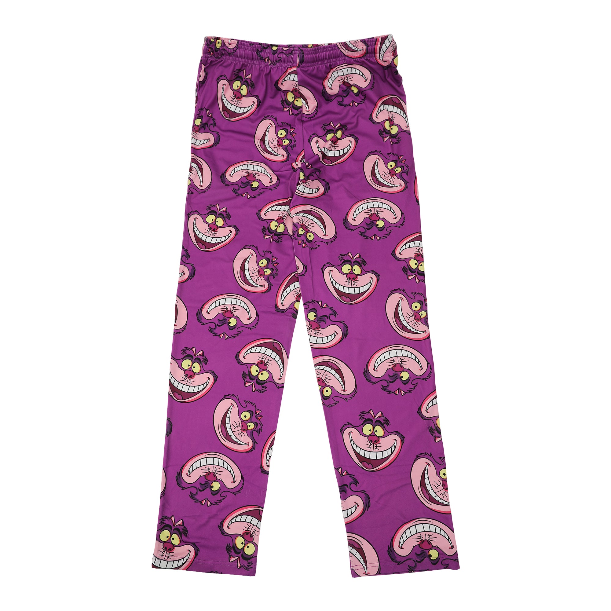 Disney Alice In Wonderland Chesire Cat All-Over Print Adult Purple Sleep Pajama Pants