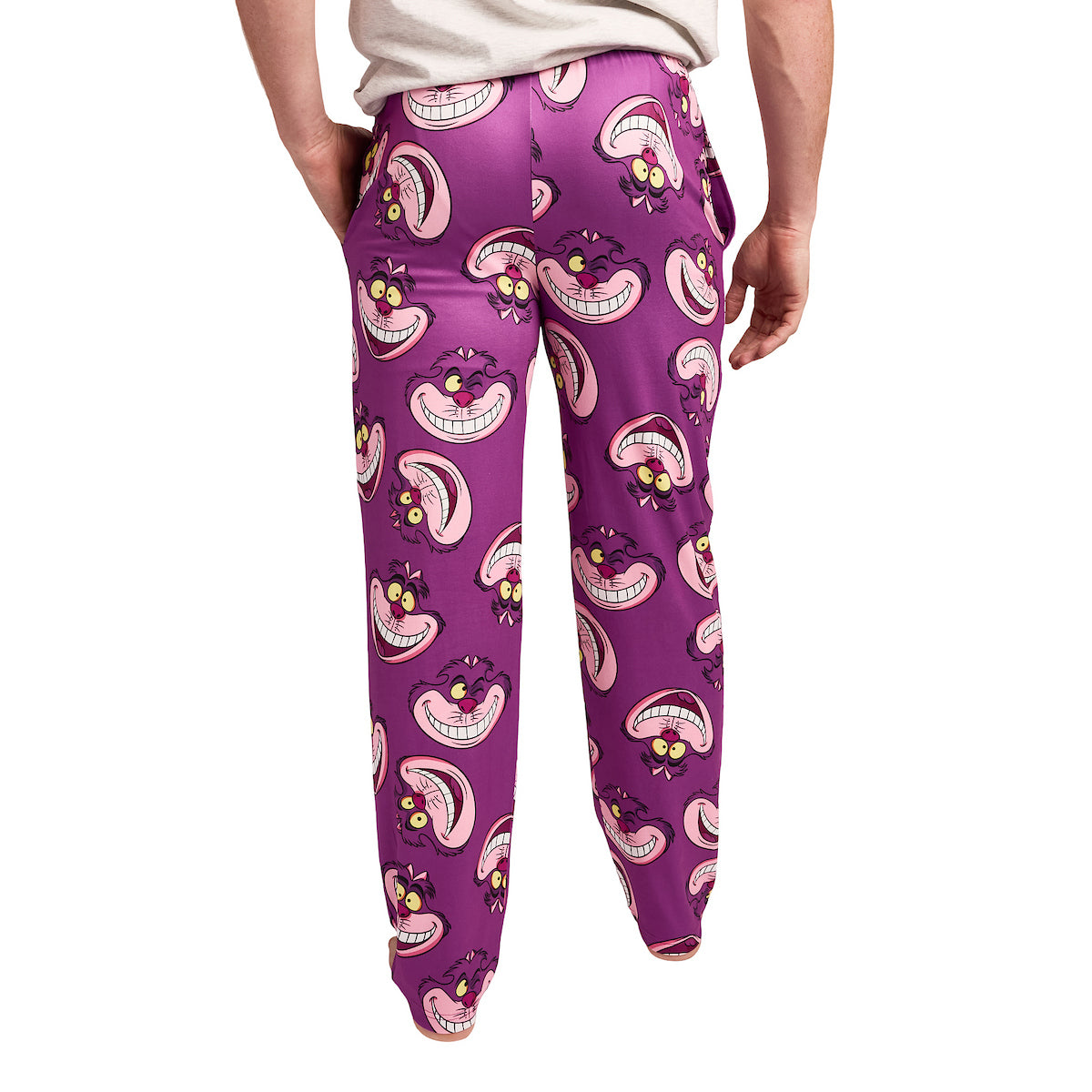 Disney Alice In Wonderland Chesire Cat All-Over Print Adult Purple Sleep Pajama Pants
