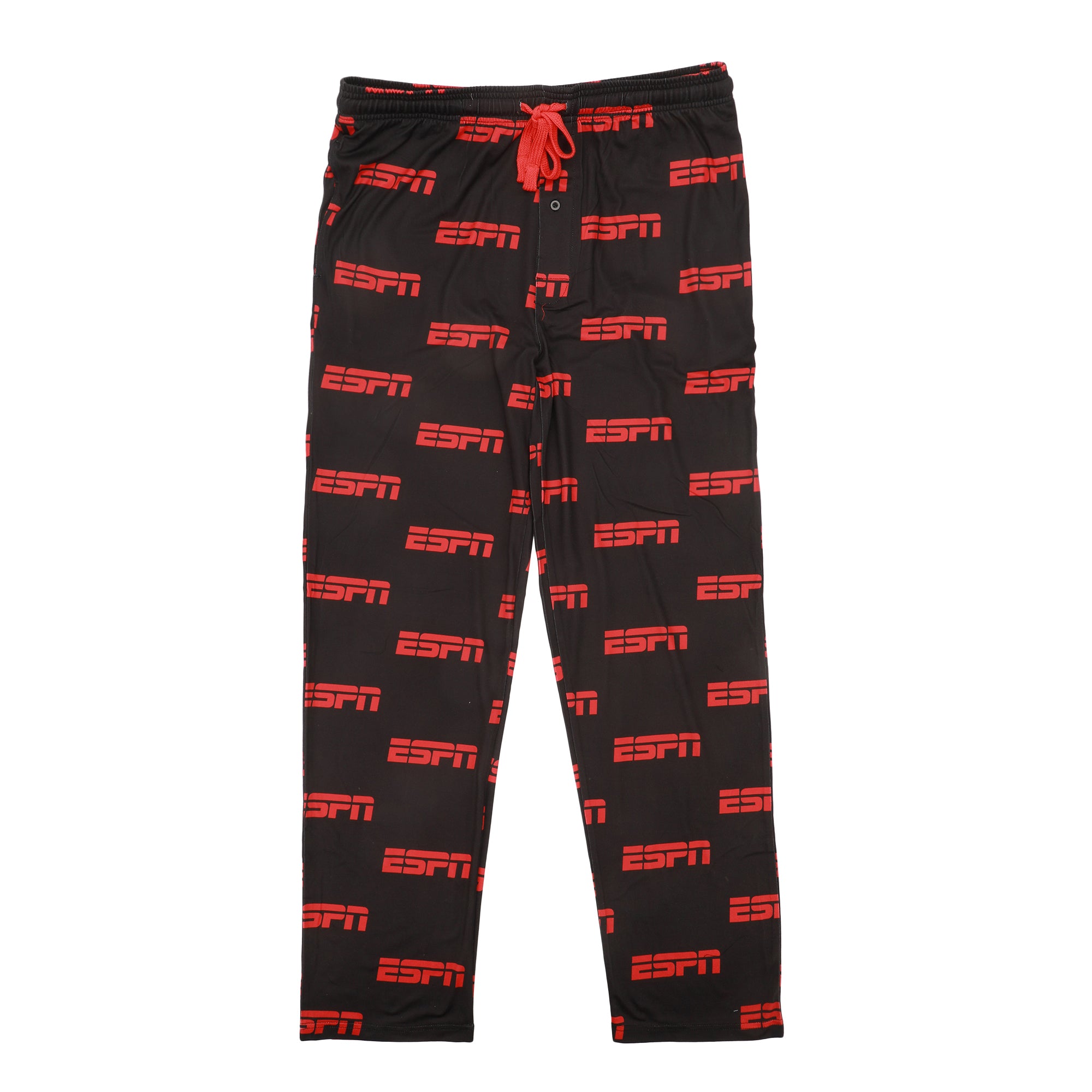 ESPN Logo All-Over Print Men’s Black Sleep Pajama Pants