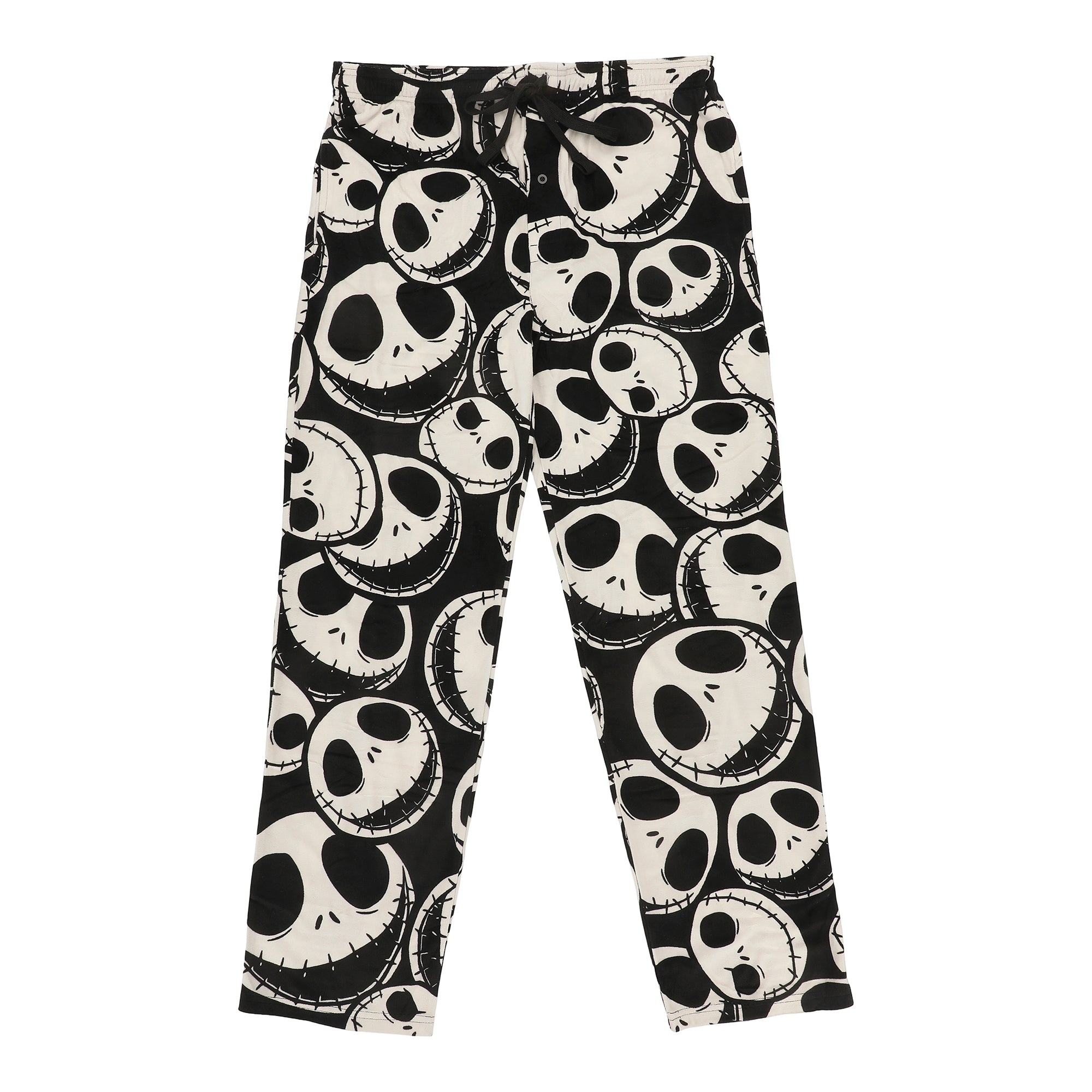 Nightmare Before Christmas Jack Skellington All-Over Print Lightweight Plush Fleece Men's Sleep Pajama Pants