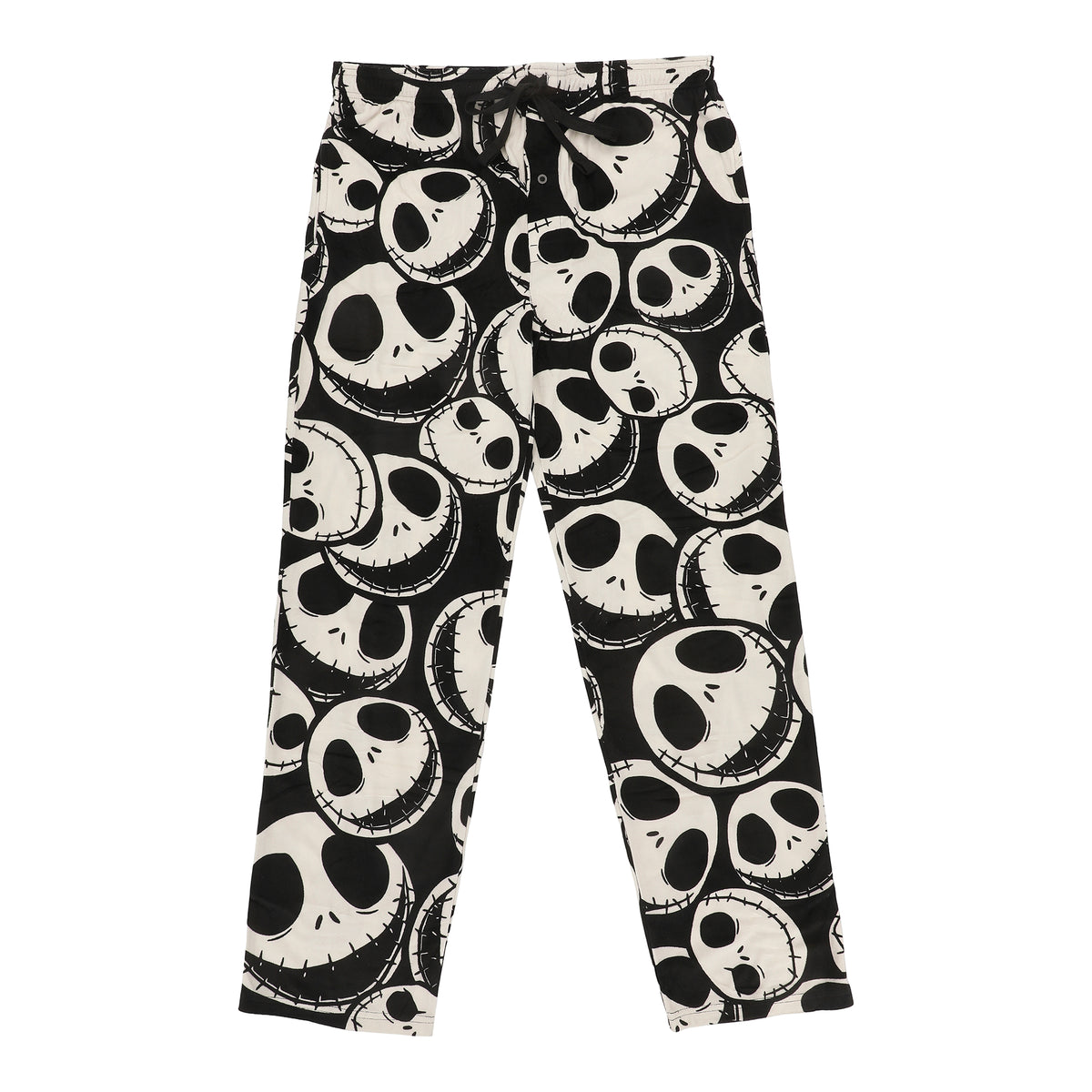 Nightmare Before Christmas Jack Skellington All-Over Print Lightweight Plush Minkey Fleece Men's Sleep Pajama Pants