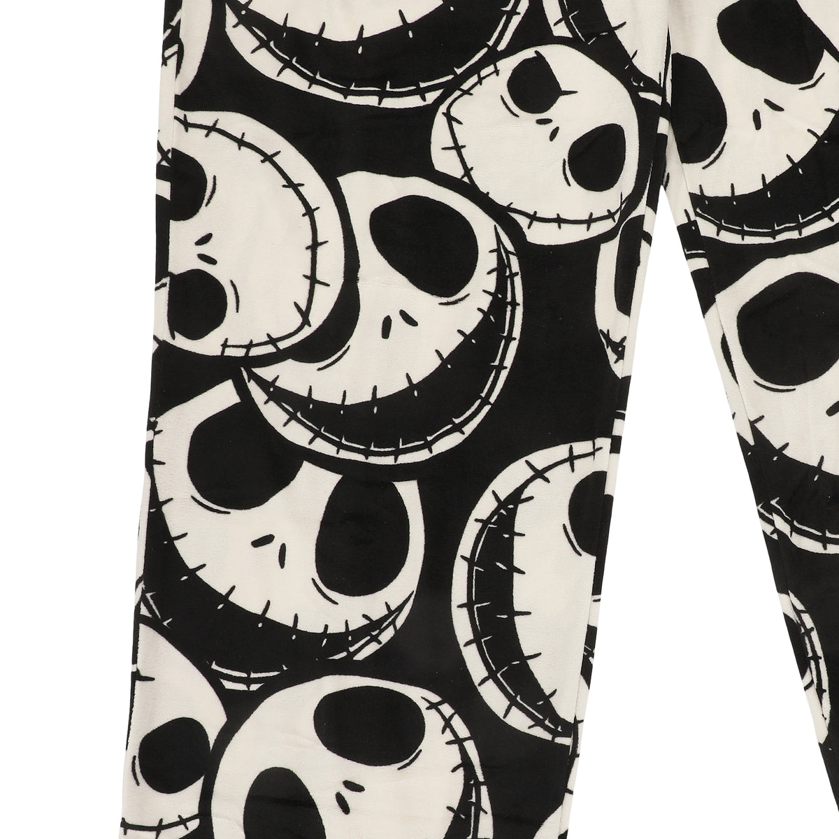 Nightmare Before Christmas Jack Skellington All-Over Print Lightweight Plush Minkey Fleece Men's Sleep Pajama Pants