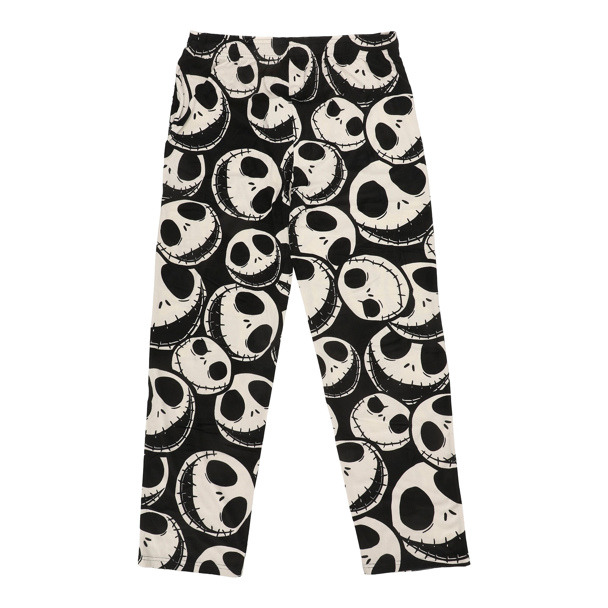 Nightmare Before Christmas Jack Skellington All-Over Print Lightweight Plush Minkey Fleece Men's Sleep Pajama Pants