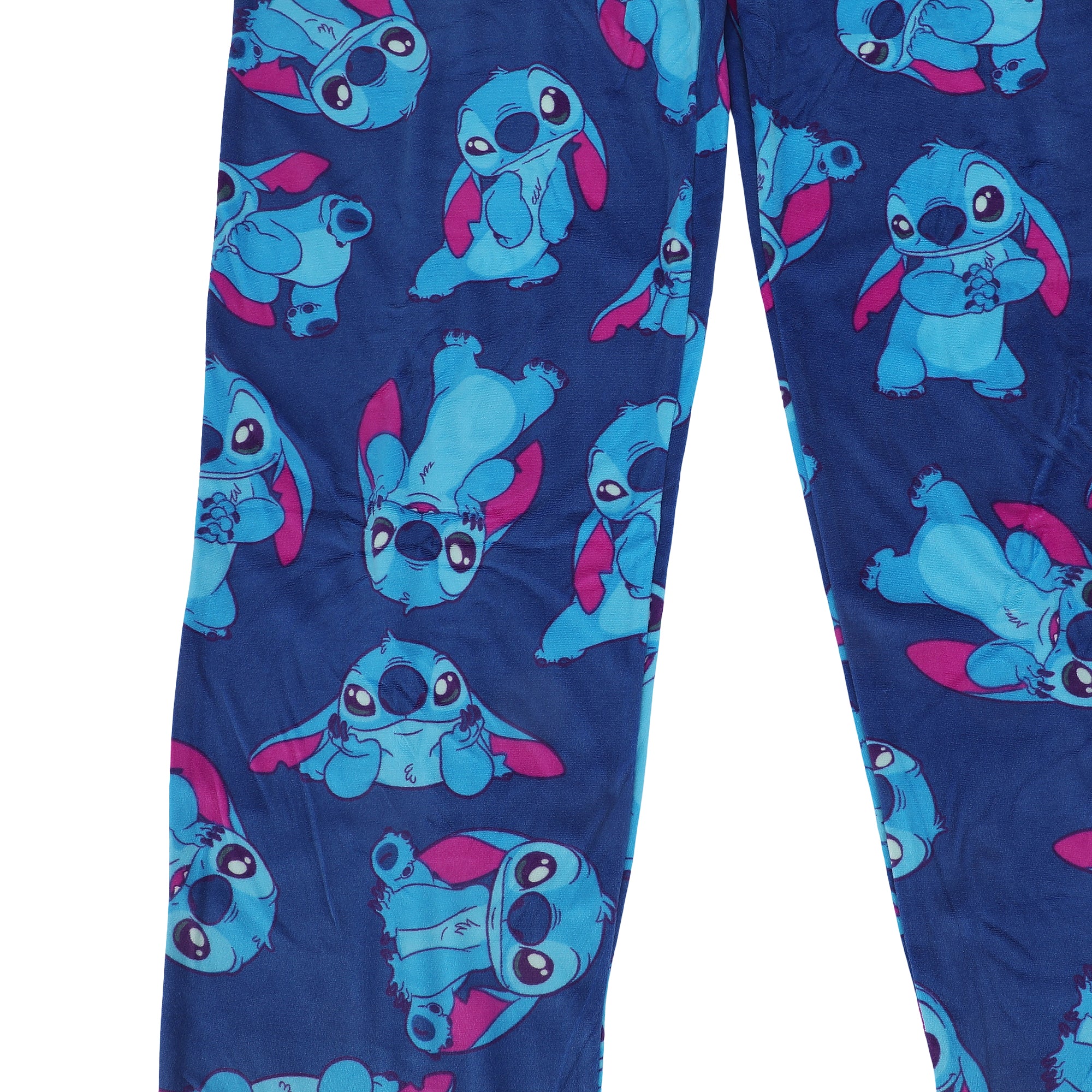 Disney's Lilo & Stitch All-Over Print Lightweight Plush Minkey Fleece Men's Sleep Pajama Pants