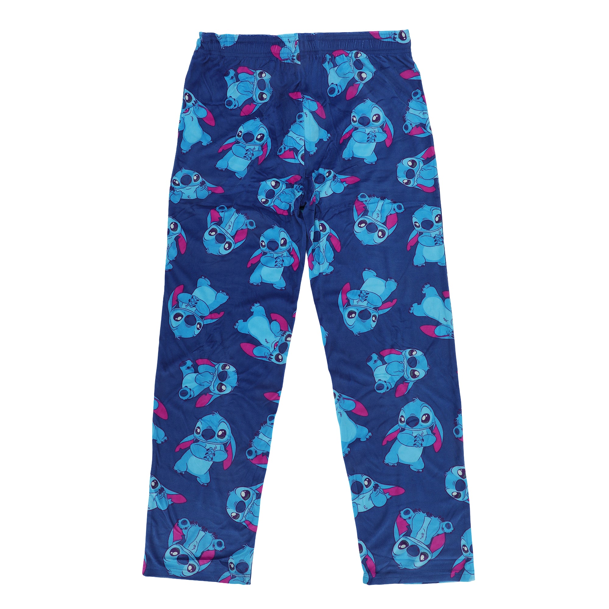 Disney's Lilo & Stitch All-Over Print Lightweight Plush Minkey Fleece Men's Sleep Pajama Pants