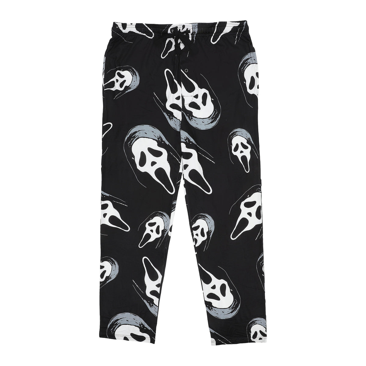 Ghostface All-Over Character Print Plush Minkey Fleece Men's Sleep Pajama Pants