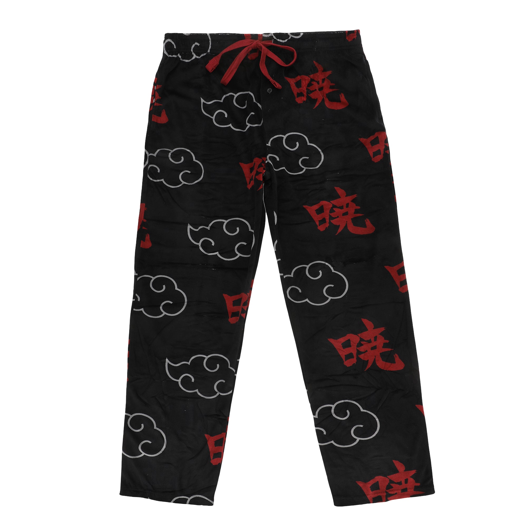 Naruto Shippuden All-Over Print Men's Lightweight Plush Minkey Fleece Sleep Pajama Pants