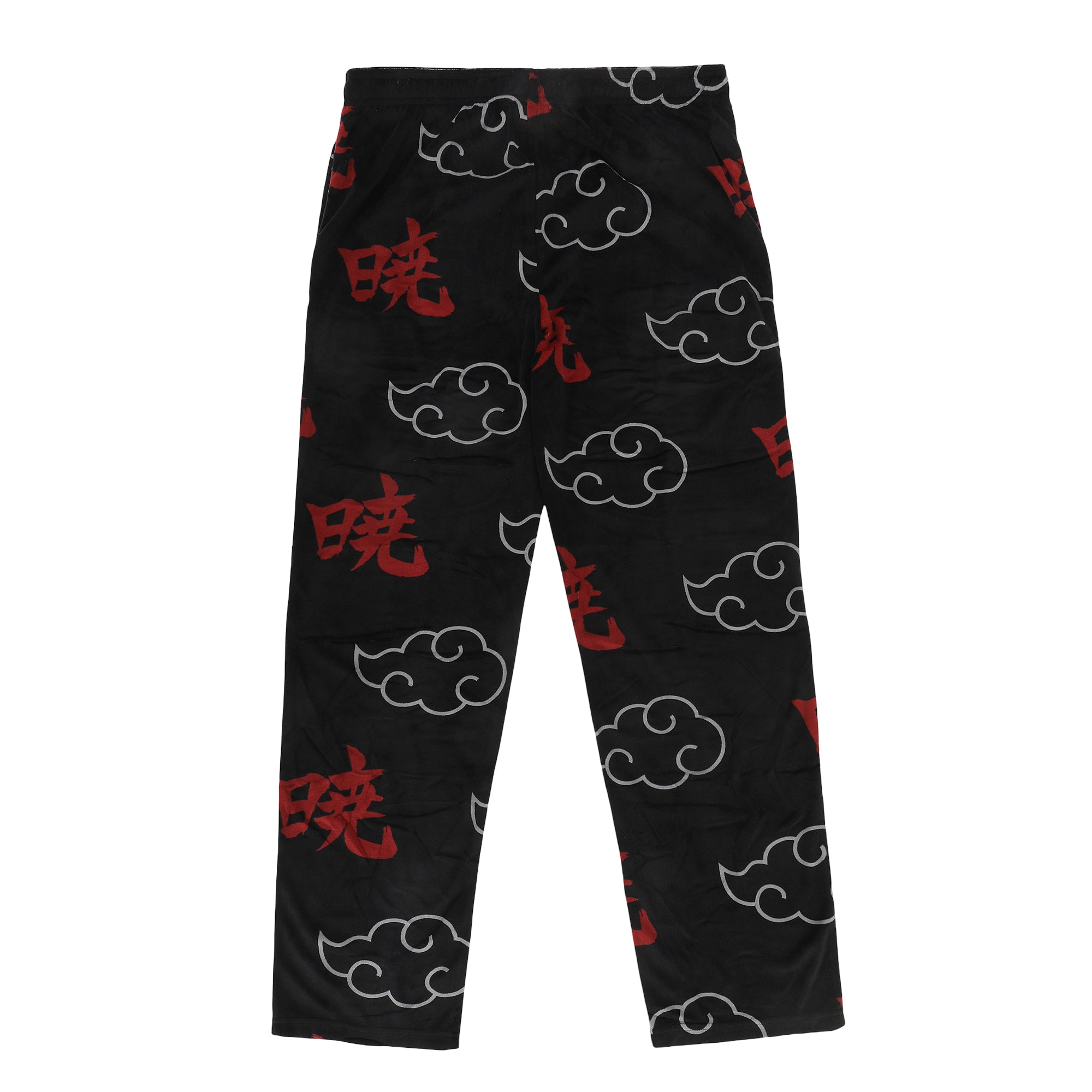 Naruto Shippuden All-Over Print Men's Lightweight Plush Minkey Fleece Sleep Pajama Pants