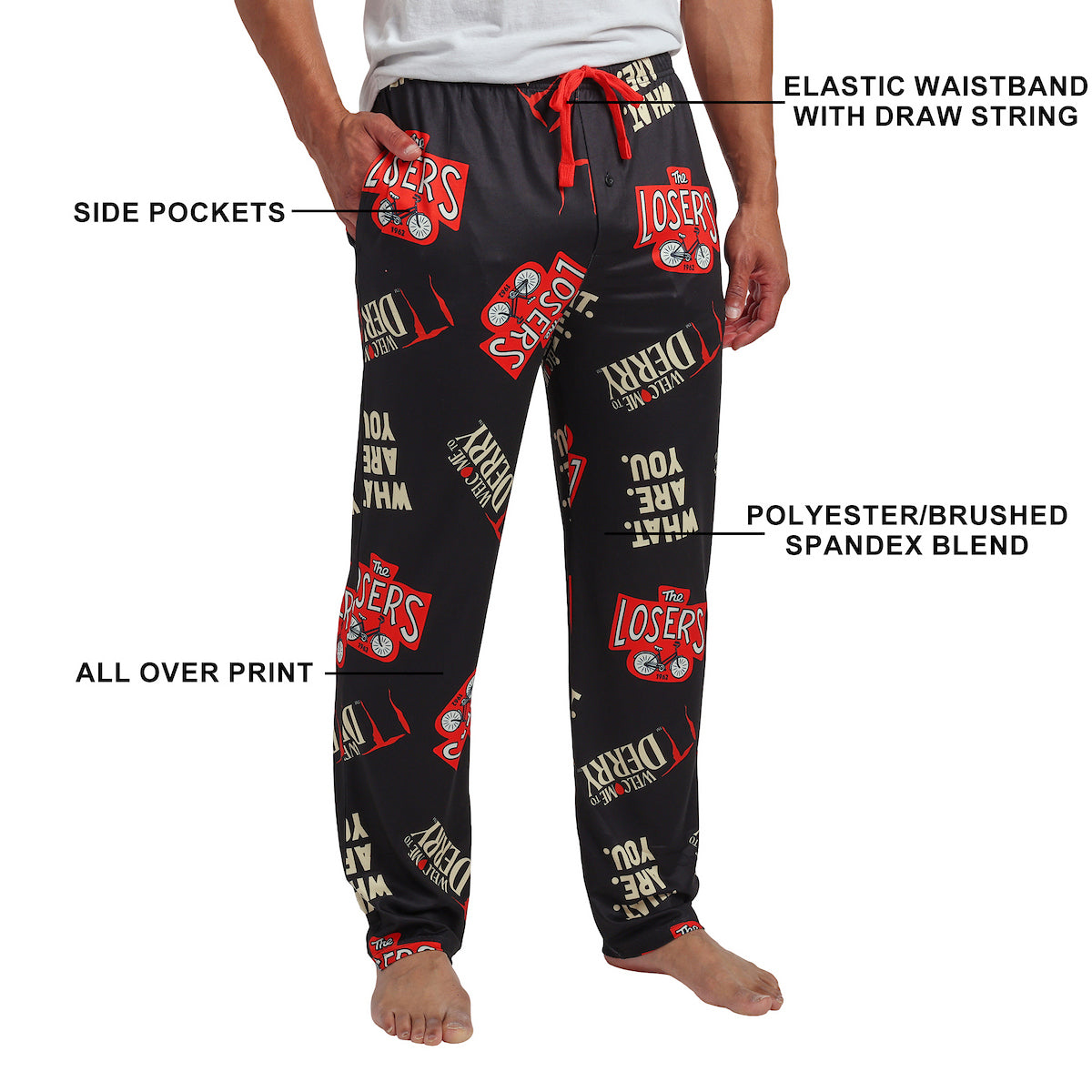 Welcome To Derry All-Over Print Men's Sleep Pajama Pants