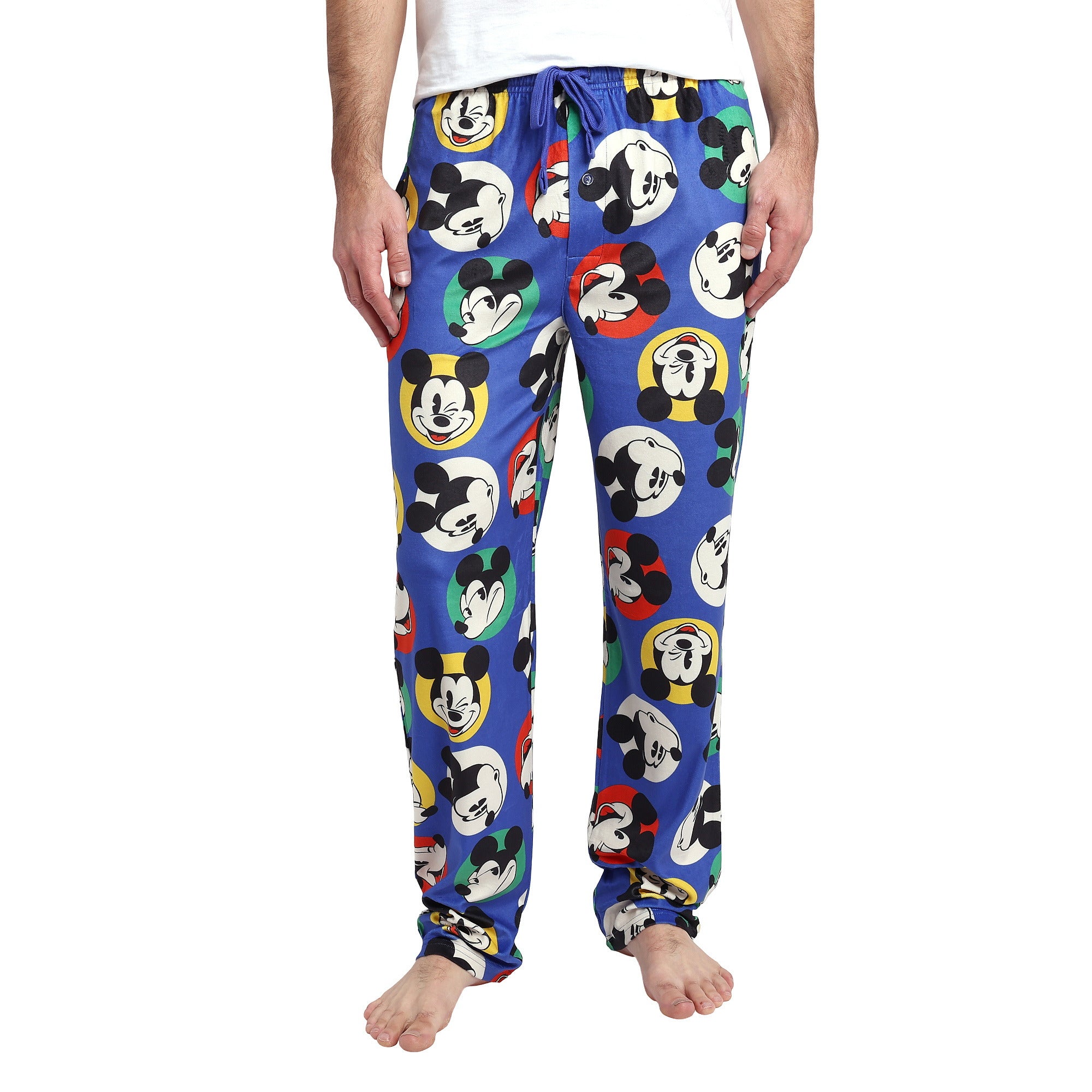 Mickey Mouse Classic All-Over Print Women's Lightweight Plush Minkey Fleece Sleep Pajama Pants