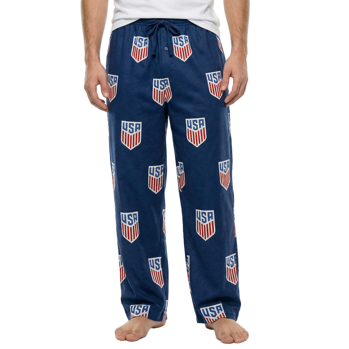 USSF Shield Icon Men's Blue Sleep Pajama Pants