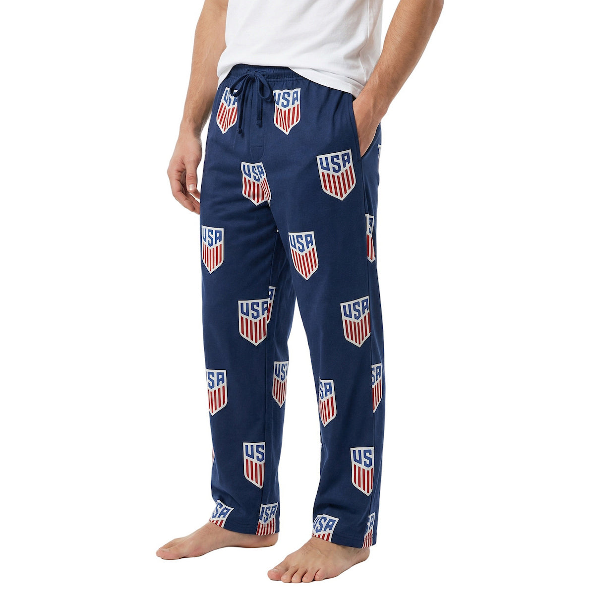 USSF Shield Icon Men's Blue Sleep Pajama Pants