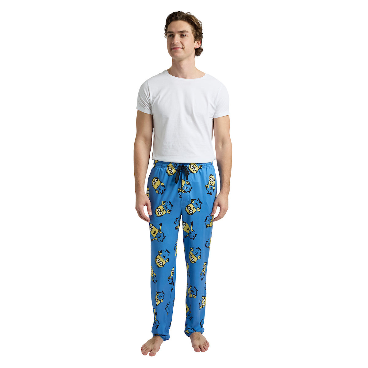 Minions All-Over Character Print Men's Sleep Pajama Pants