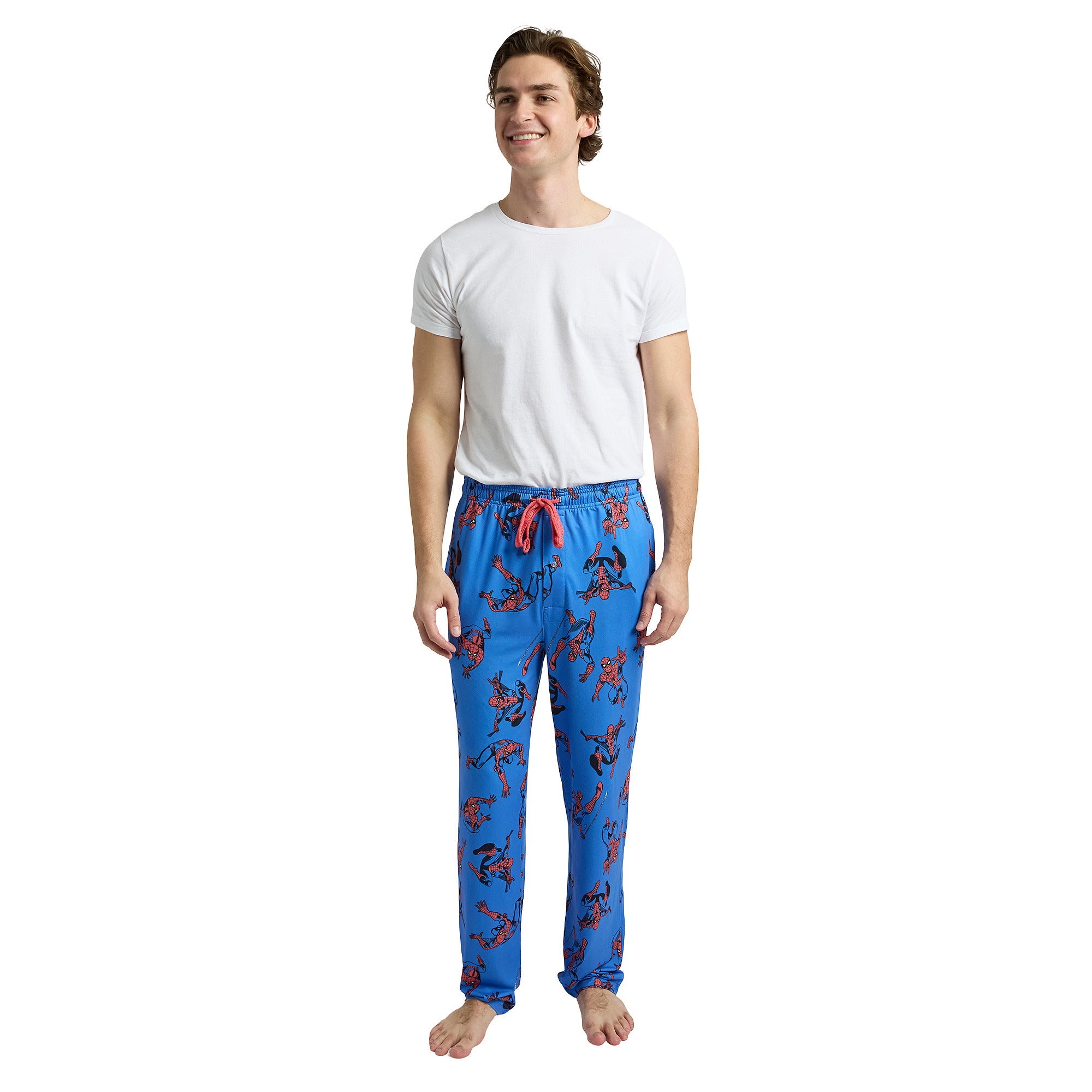 Spider-Man All-Over Character Print Men's Sleep Pajama Pants