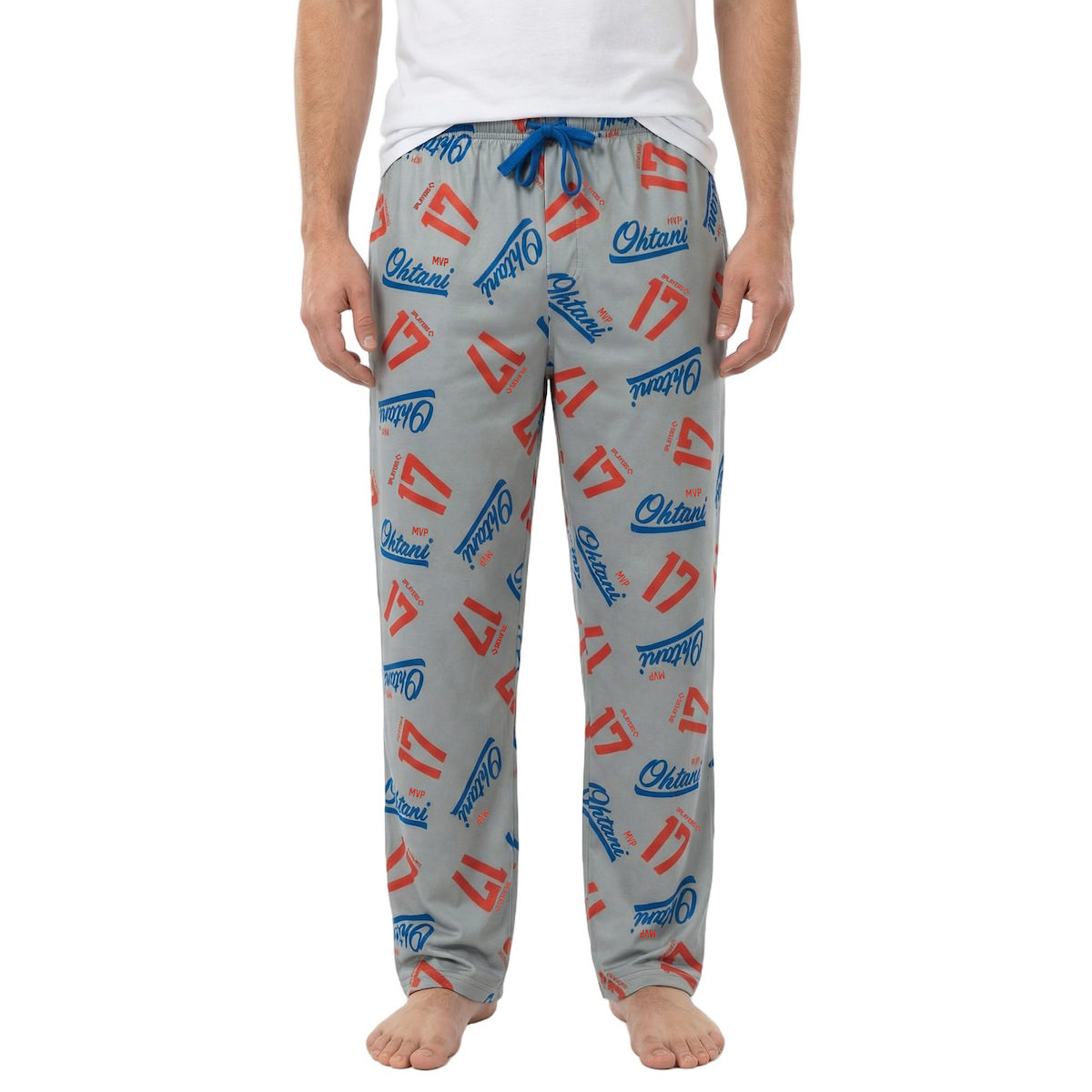 MLBPA Shohei Ohtani 17 Men's Gray Sleep Pajama Pants