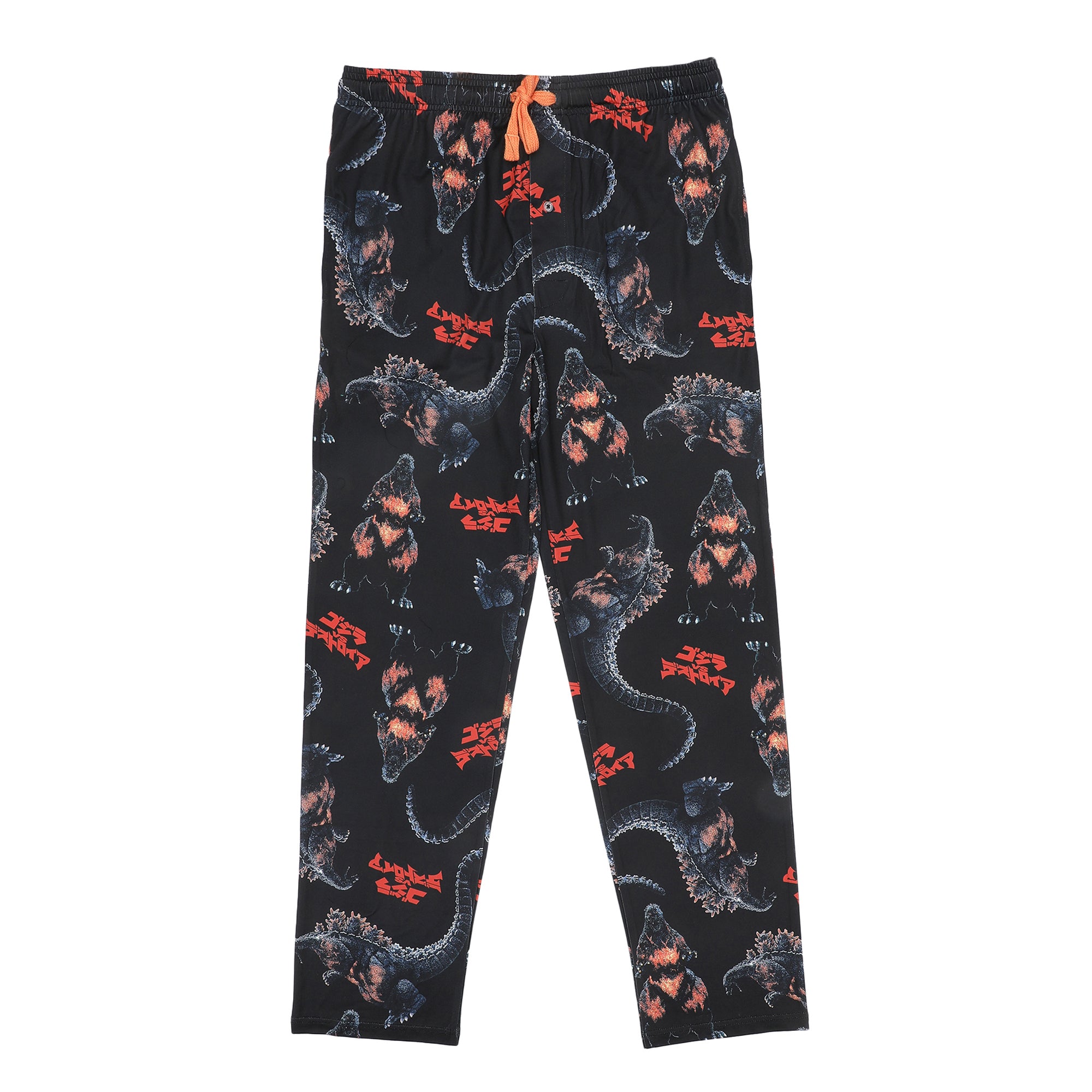 Godzilla Classic Godzilla All-Over Print Men’s Black Sleep Pajama Pants