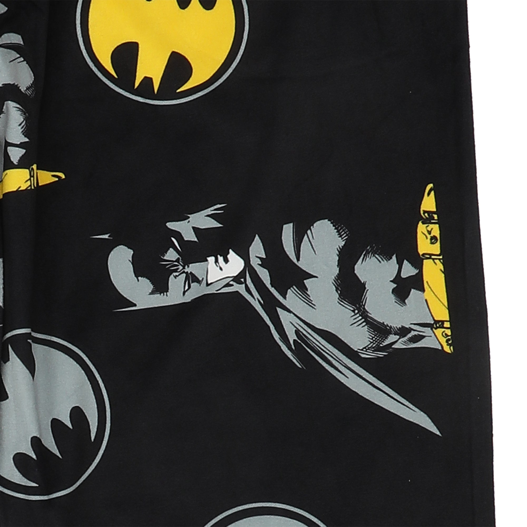 Batman Hero & Logo All-Over Print Men’s Black Sleep Pajama Pants
