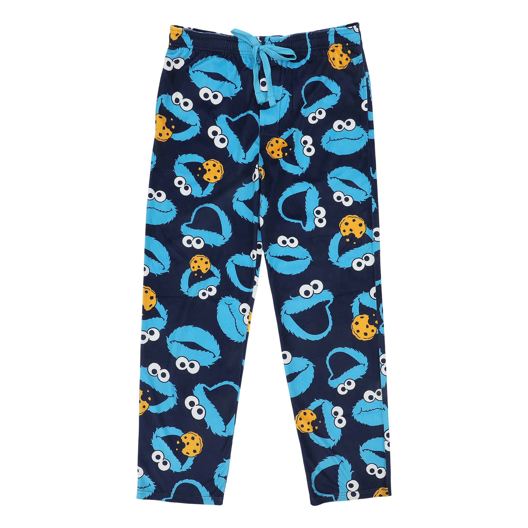 Sesame Street Cookie Monster All-Over Print Men’s Navy Sleep Pajama Pants