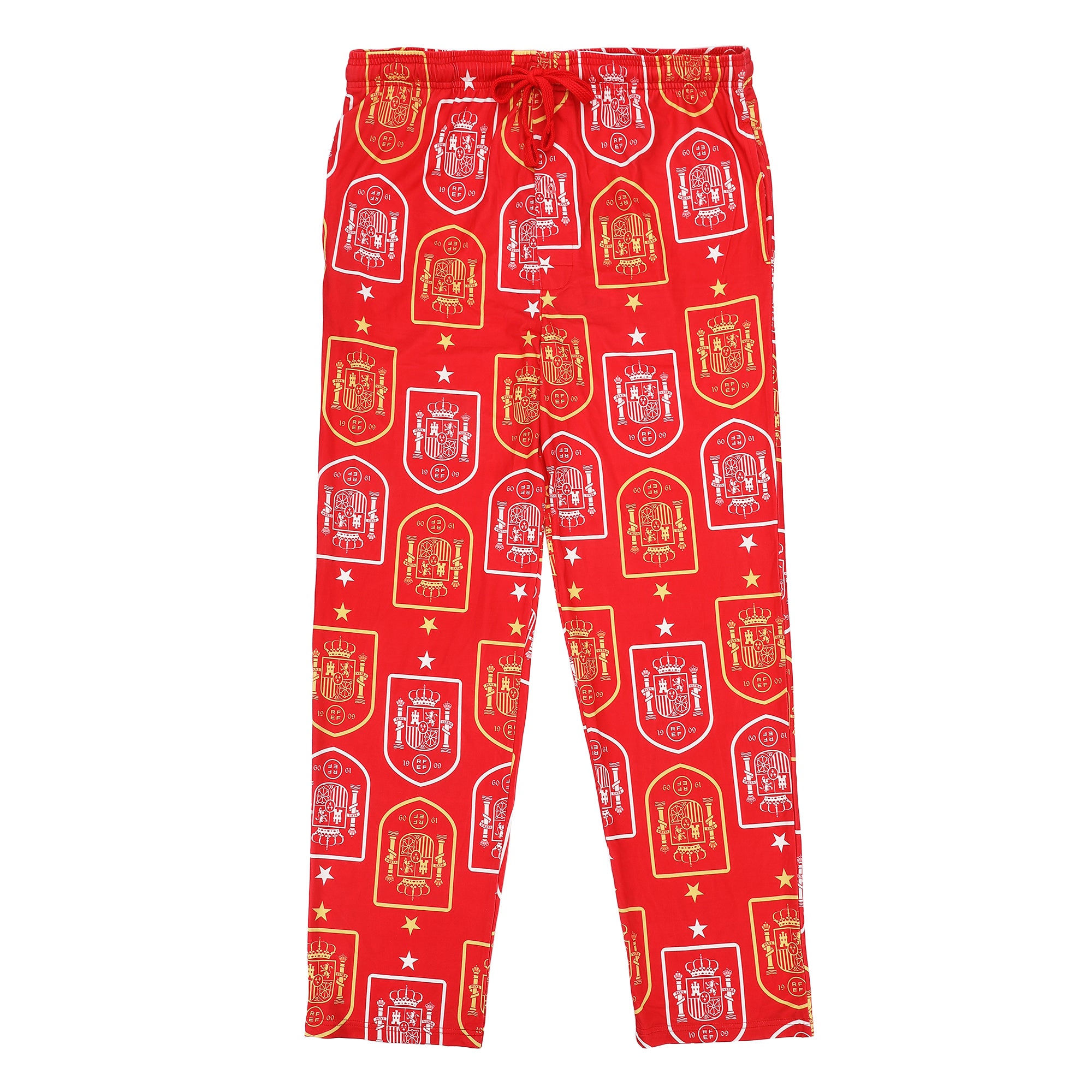 Spain Soccer Federation Logo All-Over Print Men’s Red Sleep Pajama Pants