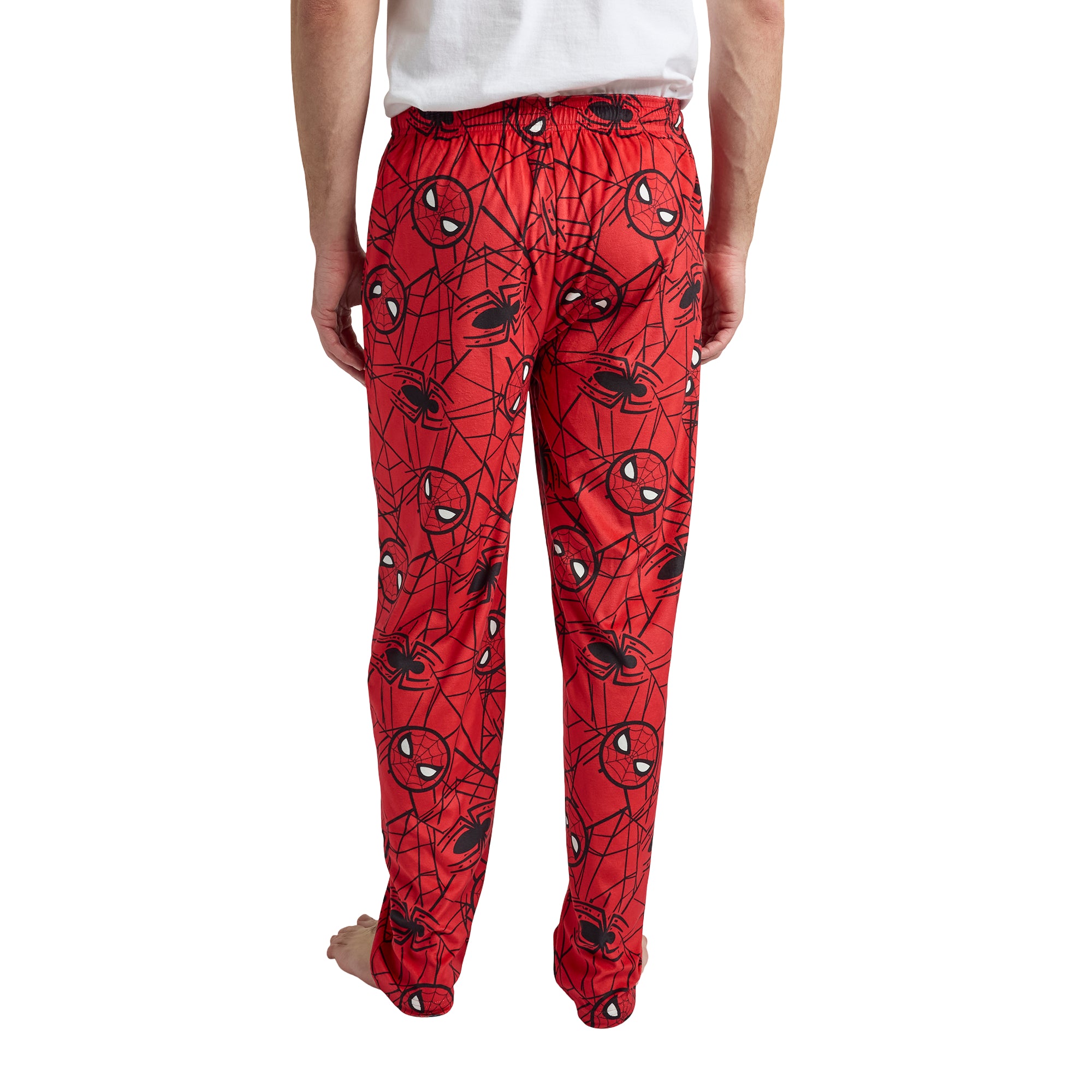 Spider-Man Classic All-Over Print Men’s Red Sleep Pajama Pants
