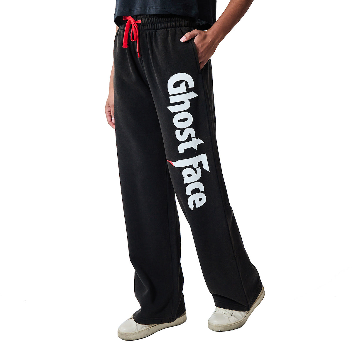 Ghostface Logo Women's Mineral Wash Straight Fit Sweatpants Joggers