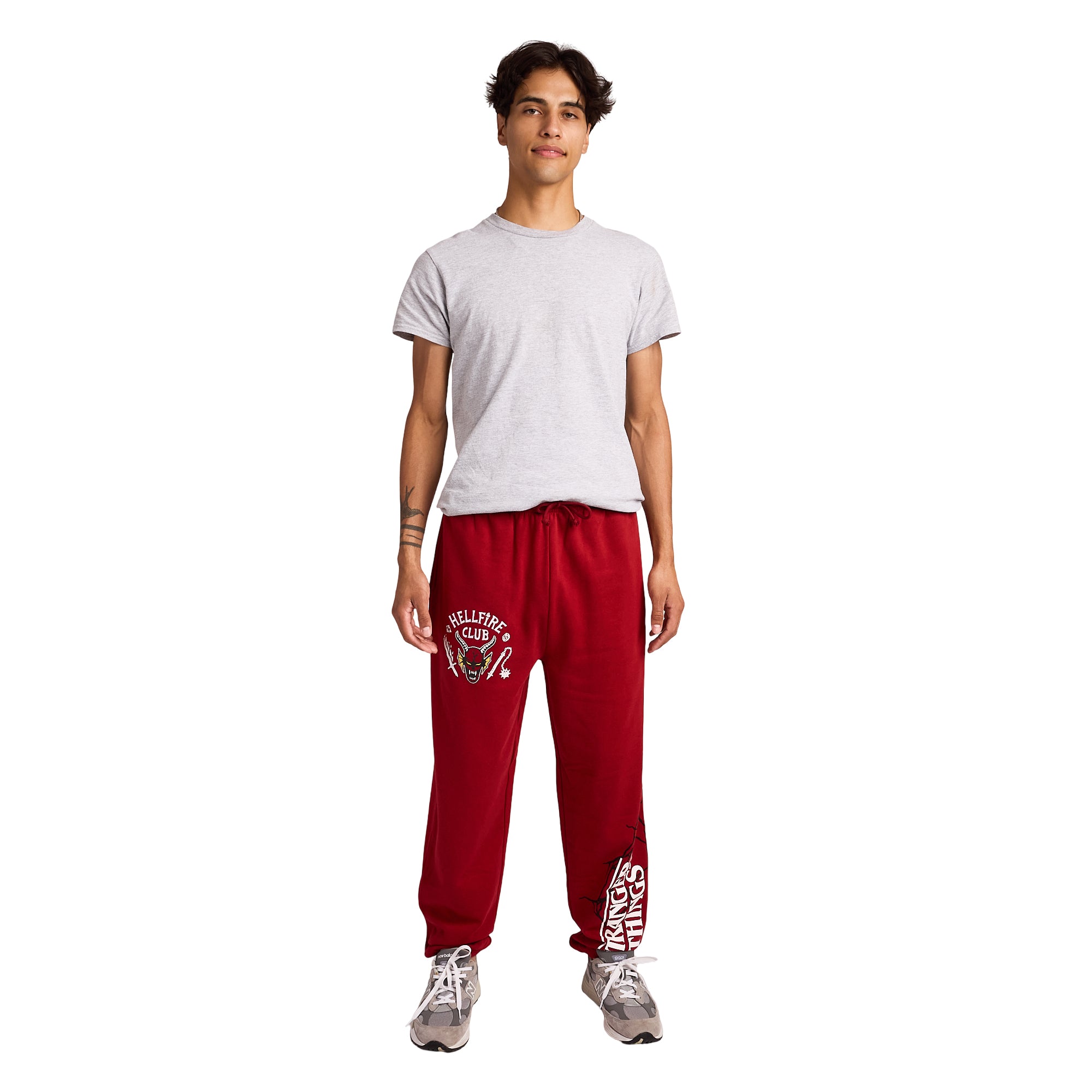 Stranger Things Hellfire Club Logo Art Men's Red Joggers