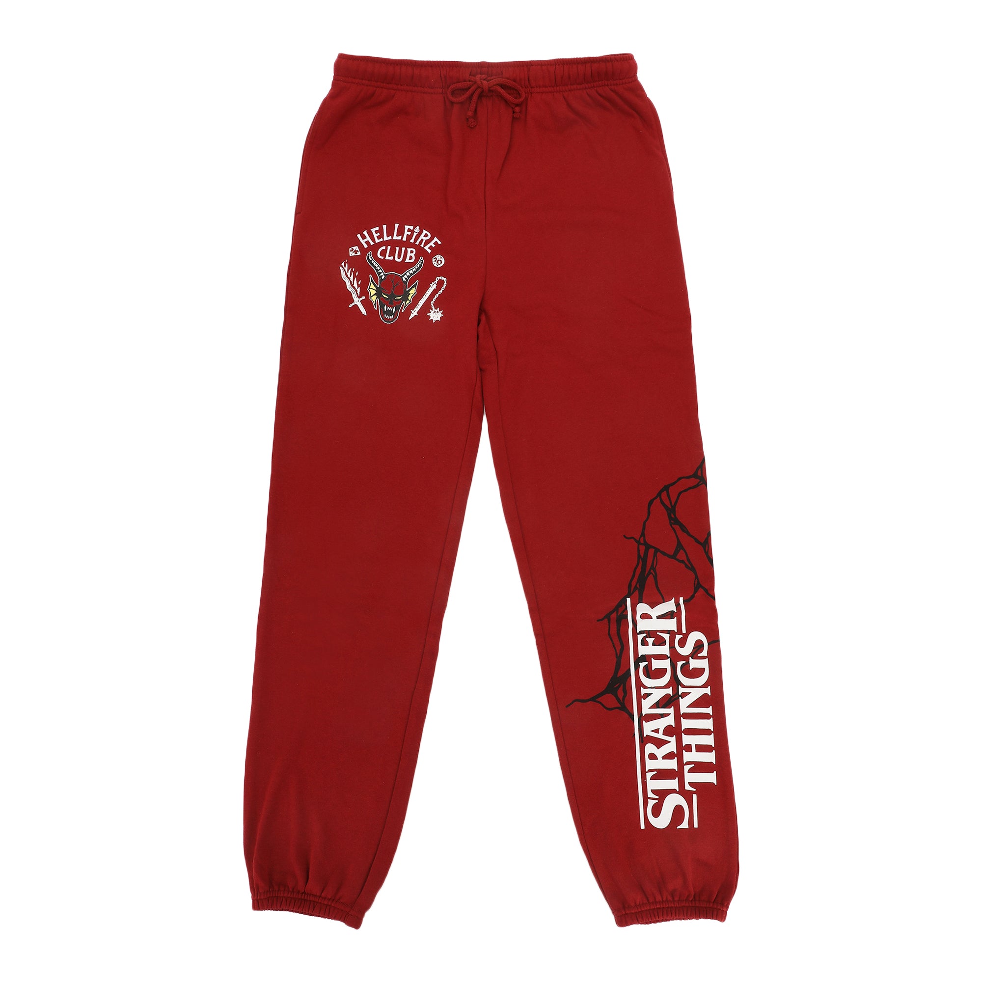 Stranger Things Hellfire Club Logo Art Men's Red Joggers