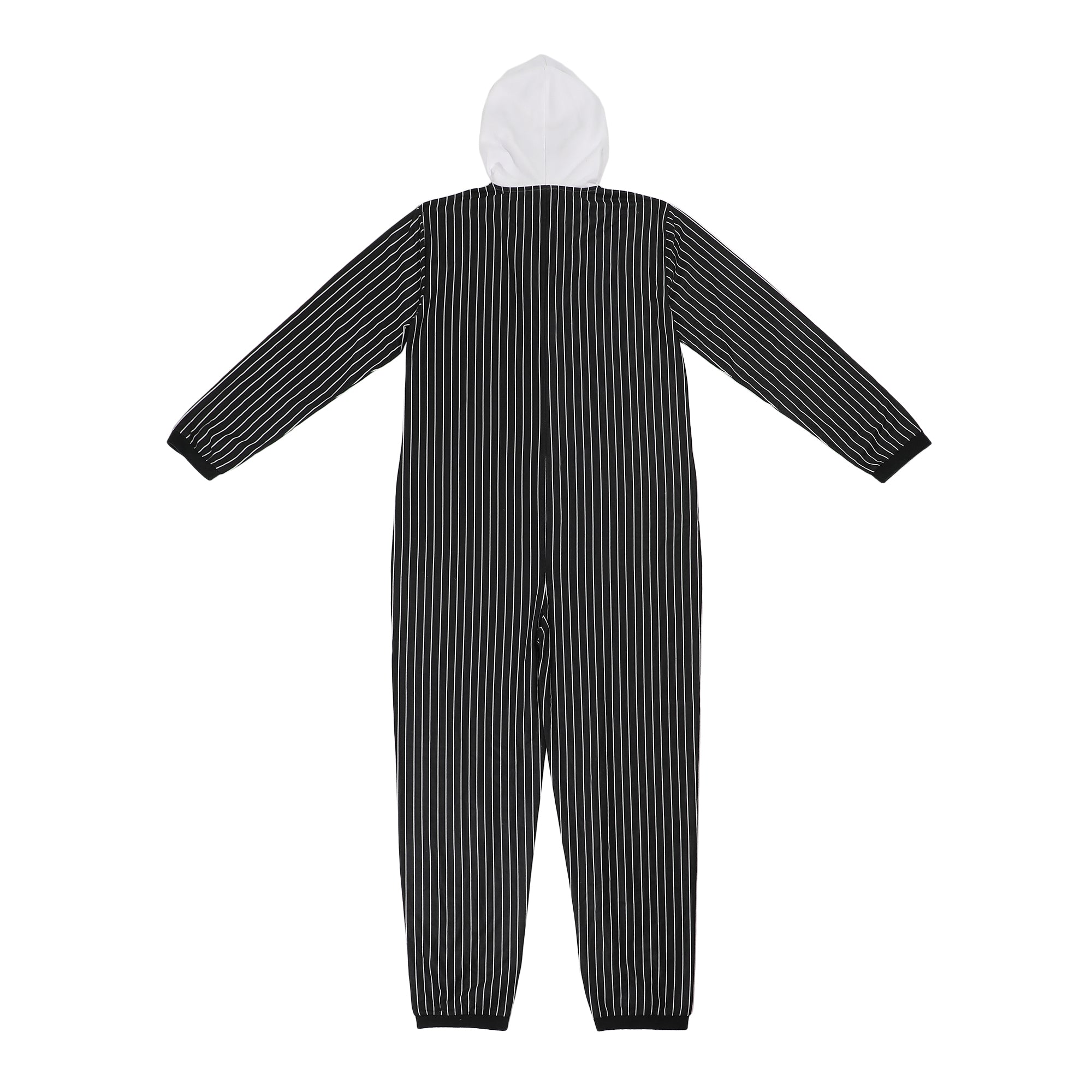 Nightmare Before Christmas Jack Skellington Adult Long Sleeve Hooded Cosplay Union Suit Onesie Costume