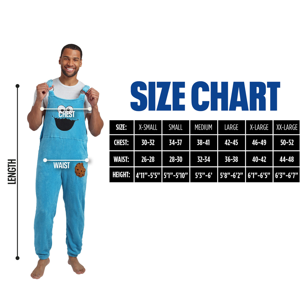 Cookie Monster Jammeralls Onesies for Adults