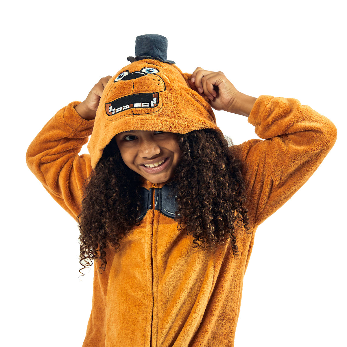 Five Nights At Freddy's Freddy Fazbear Youth Kigurumi With Hood