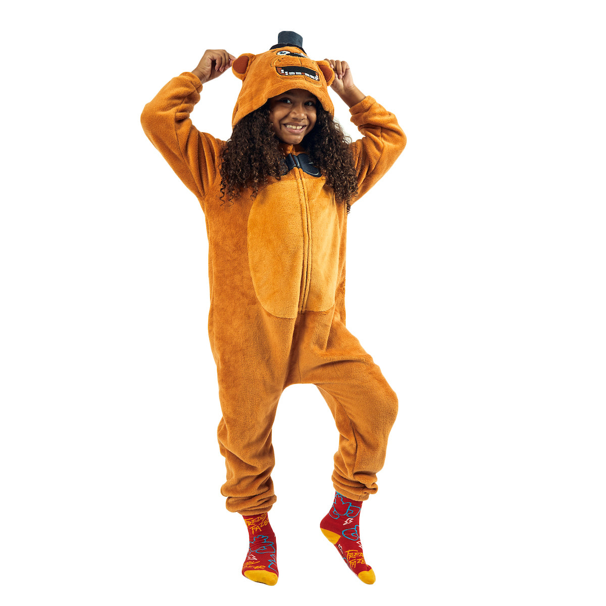 Five Nights At Freddy's Freddy Fazbear Youth Kigurumi With Hood