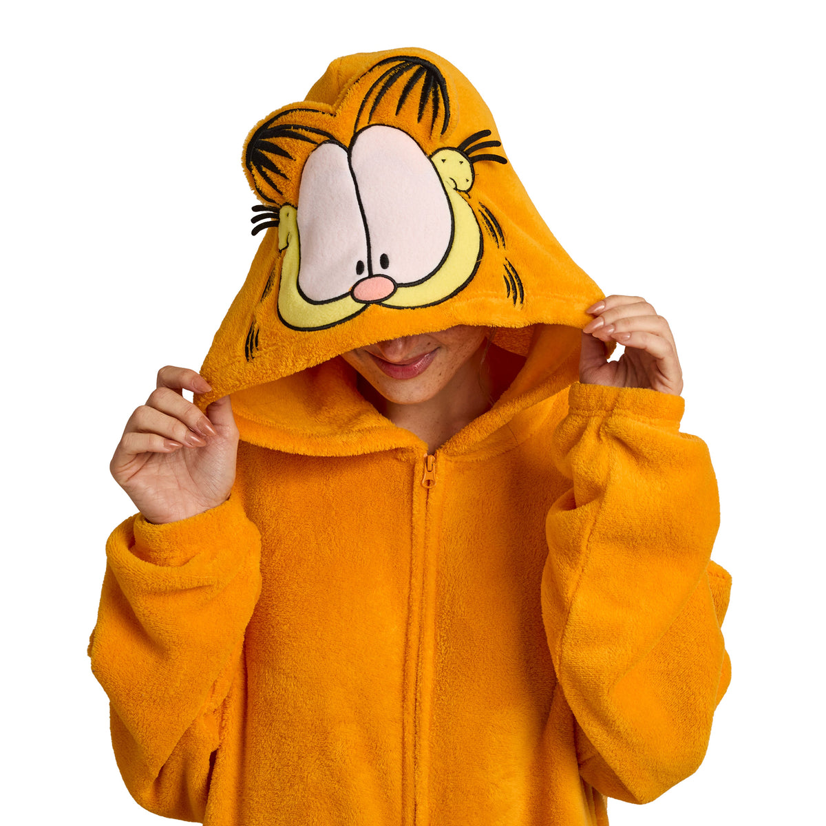 Garfield Men's Onesie Costume Kigurumi With Hood