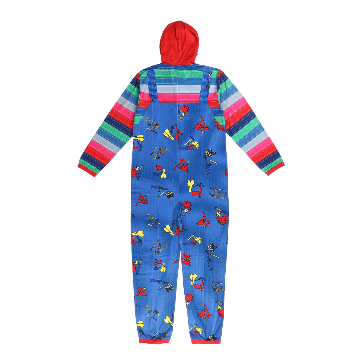 Chucky Adult Long Sleeve Hooded Cosplay Union Suit