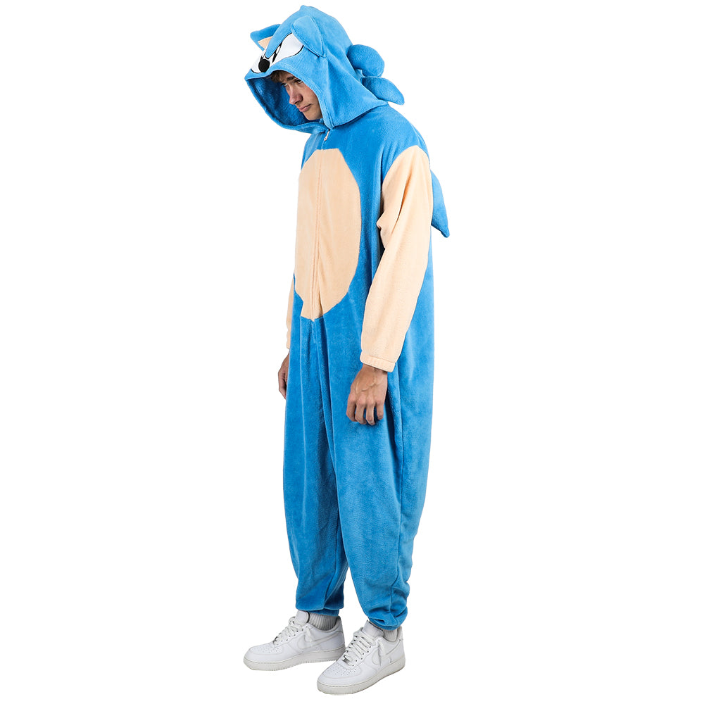 Sonic The Hedgehog Sonic Adult Hooded Kigurumi Onesie Costume Union Suit