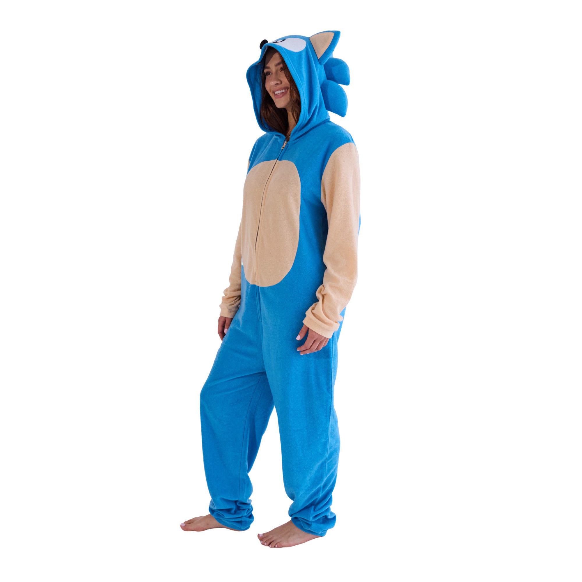Sonic The Hedgehog Sonic Adult Hooded Kigurumi Onesie Costume Union Suit