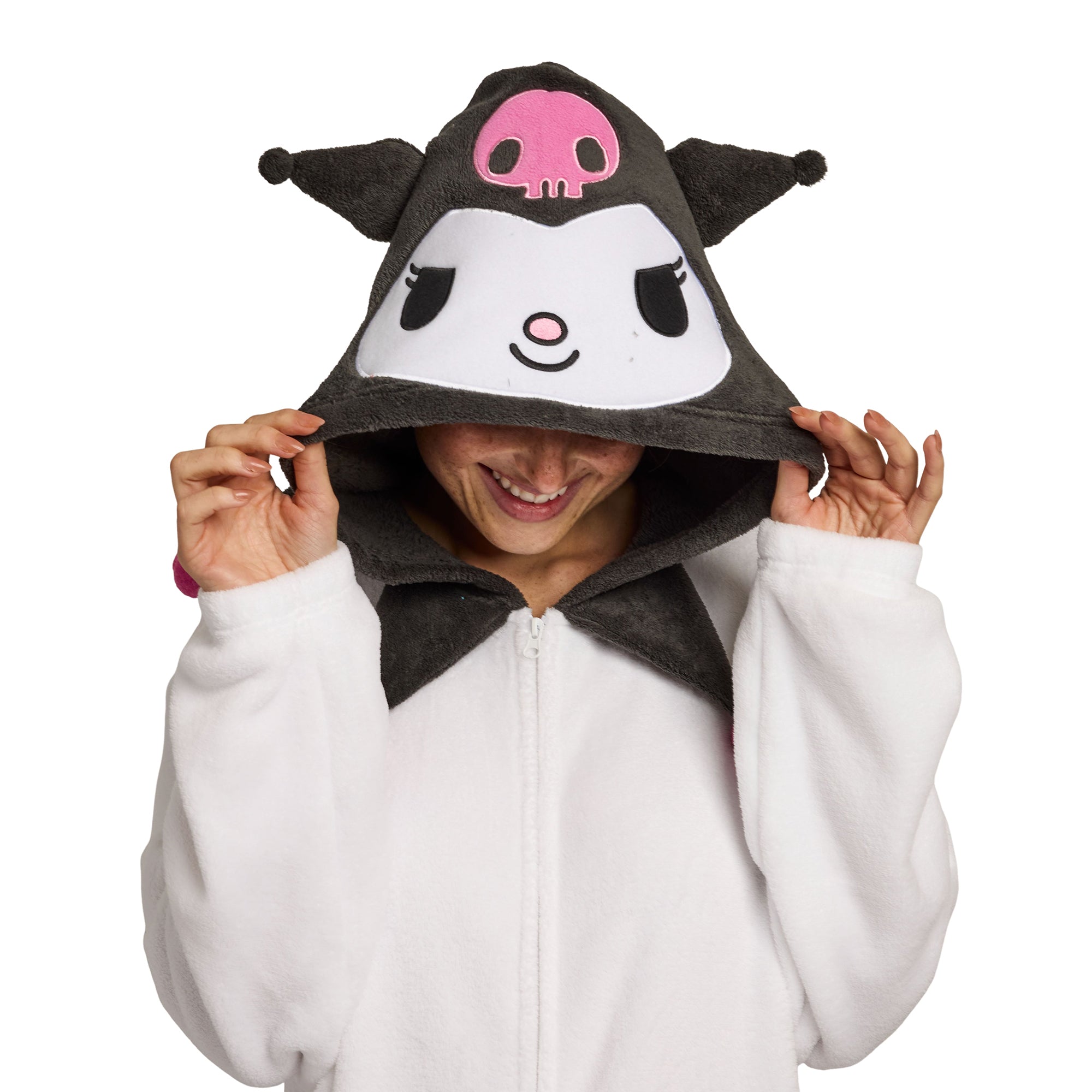 Hello Kitty Hooded Kigurumi Cosplay Onesie Costume Union Suit