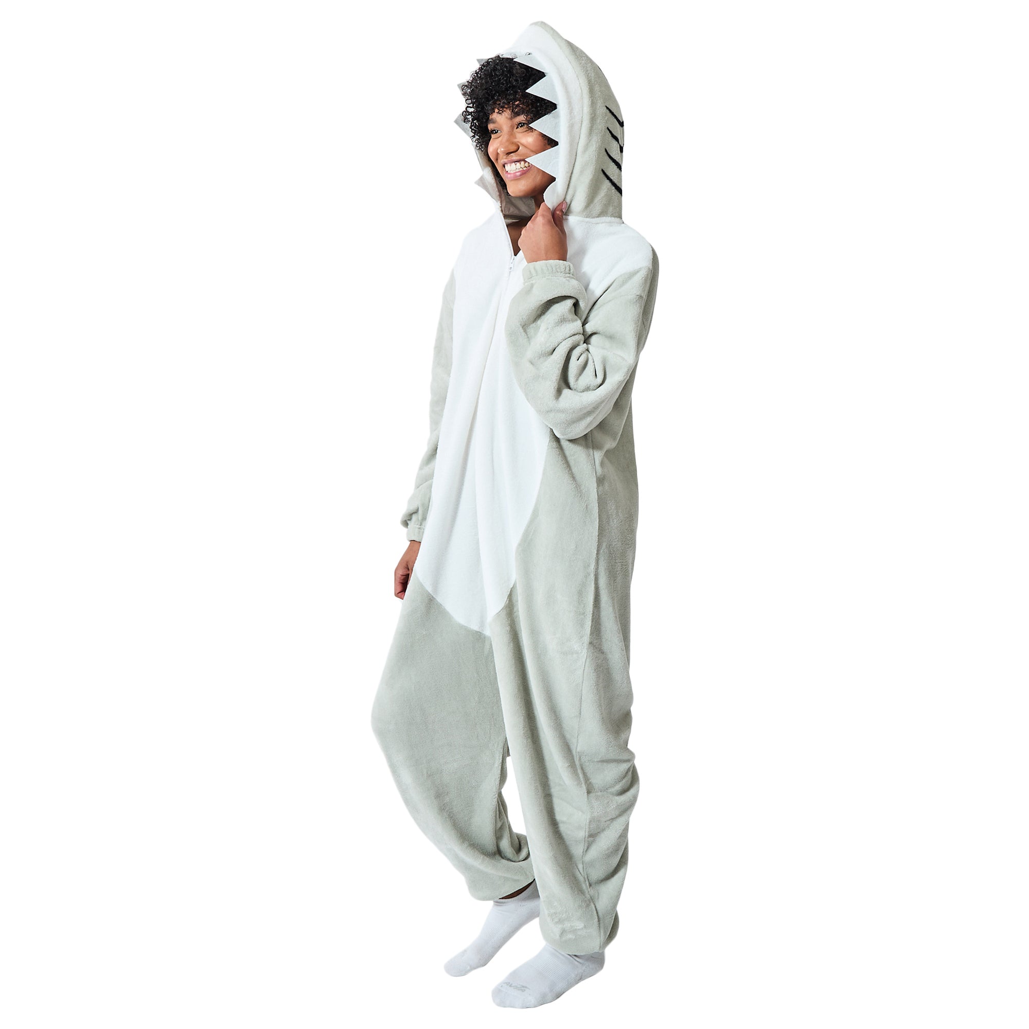 Shark Adult Hooded Kigurumi Onesie Costume