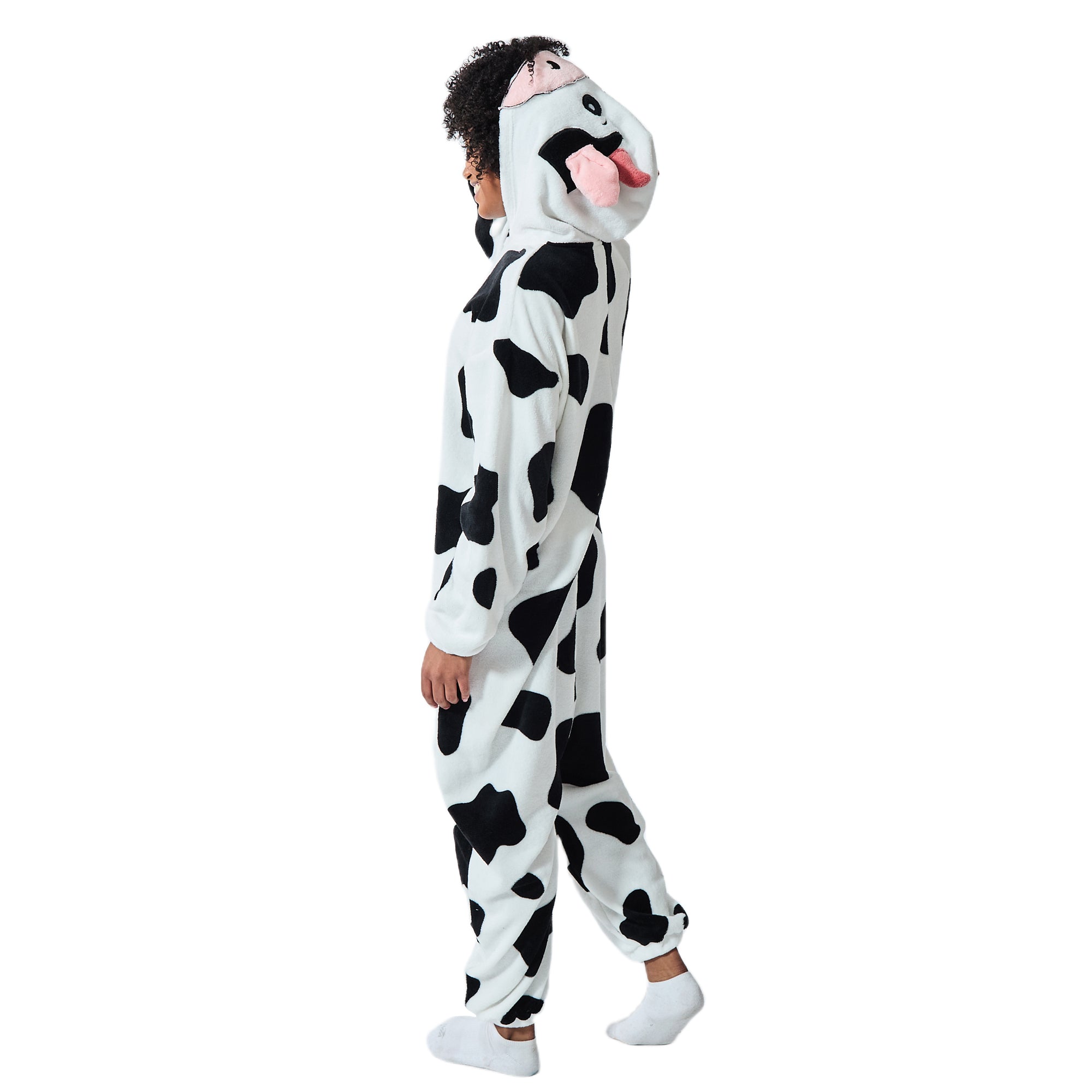 Cow Adult Hooded Kigurumi Onesie Costume Union Suit
