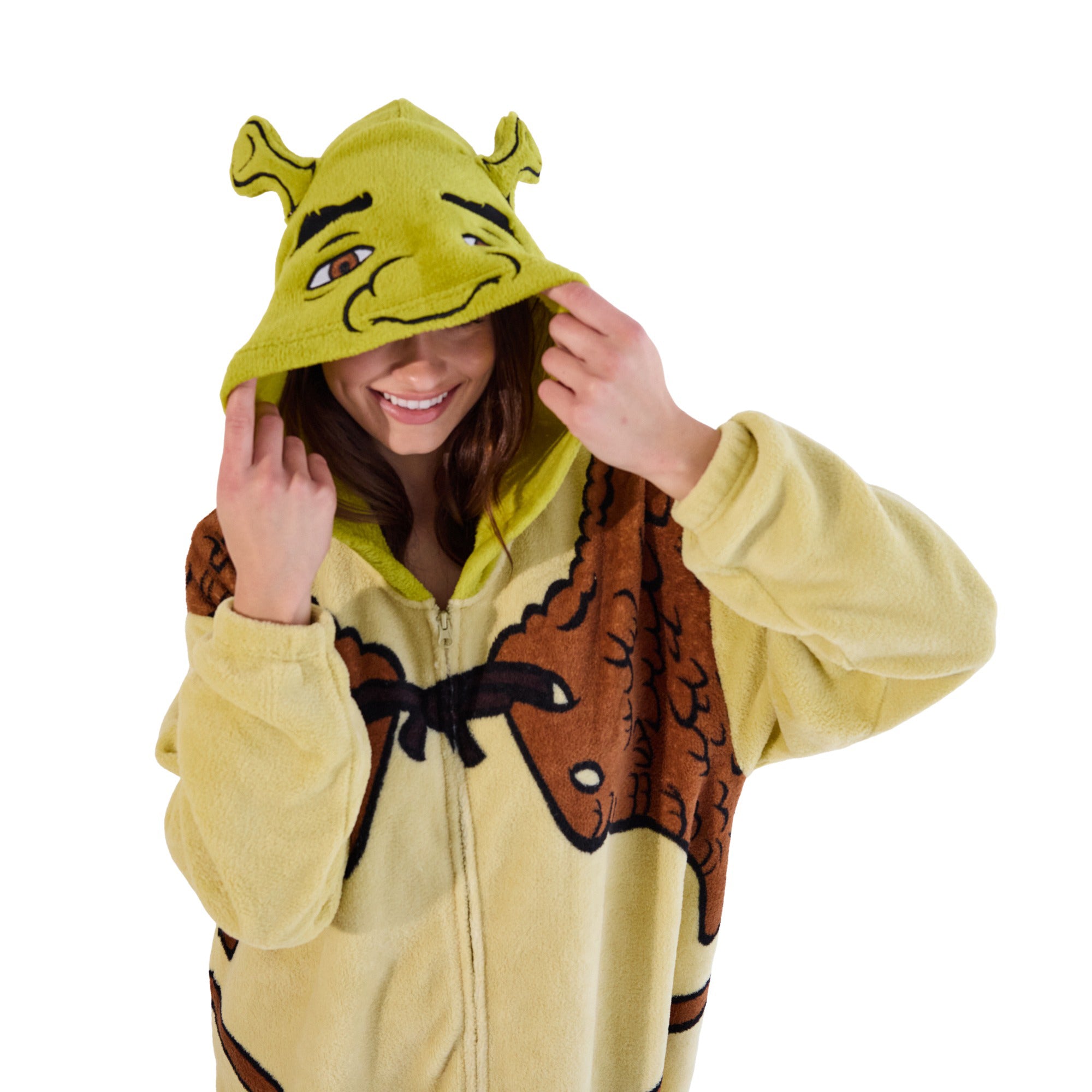 Shrek Men's Hooded Kigurumi Onesie Costume