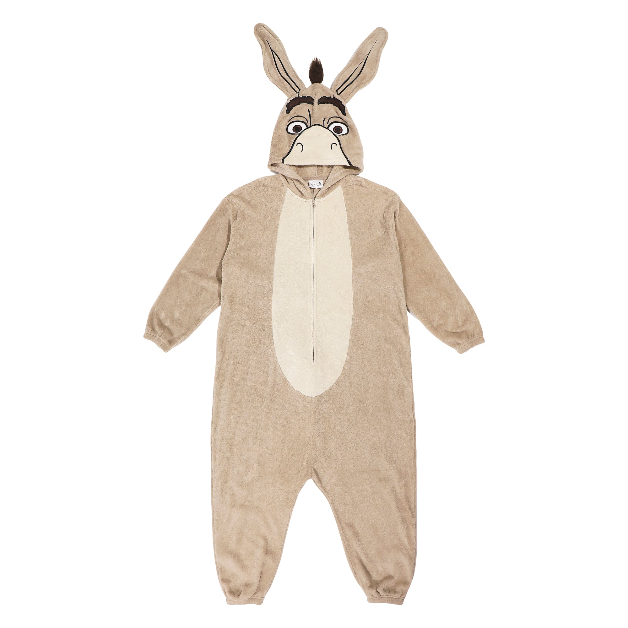 Shrek Donkey Adult Long Sleeve Hooded Kigurumi Cosplay Onesie Costume Suit