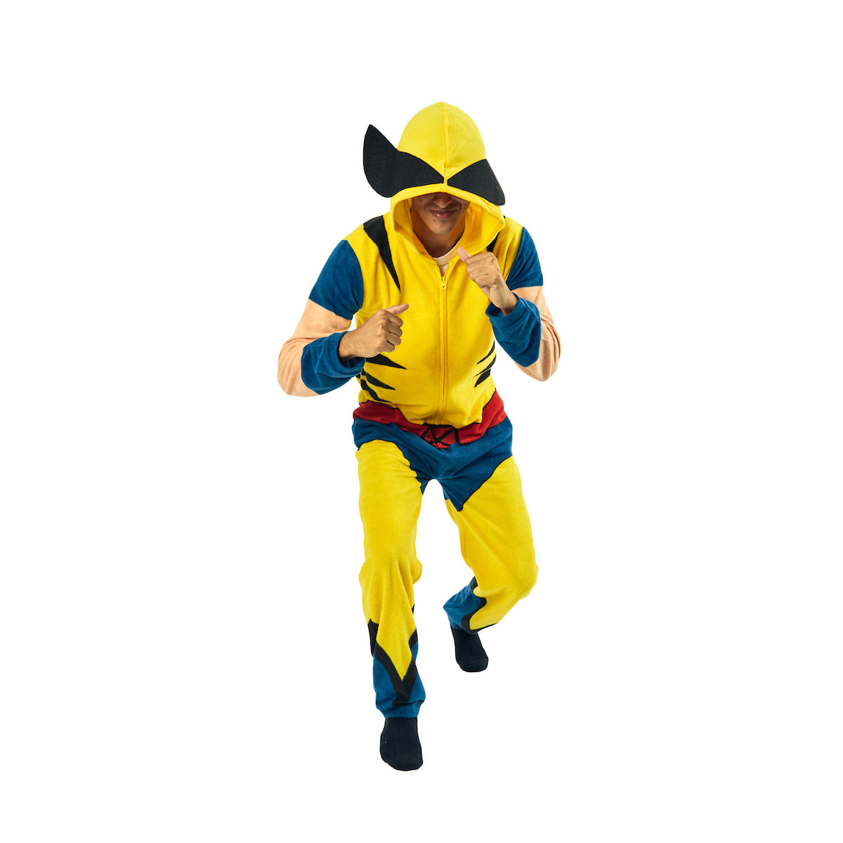 X-Men Wolverine Onesie Costume Union Suit With Hood-Medium