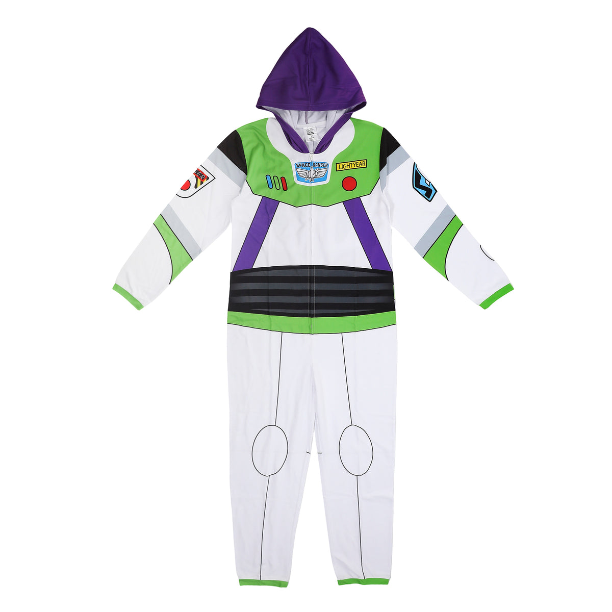 Toy Story Buzz Lightyear Adult Long Sleeve Hooded Cosplay Onesie Costume Union Suit