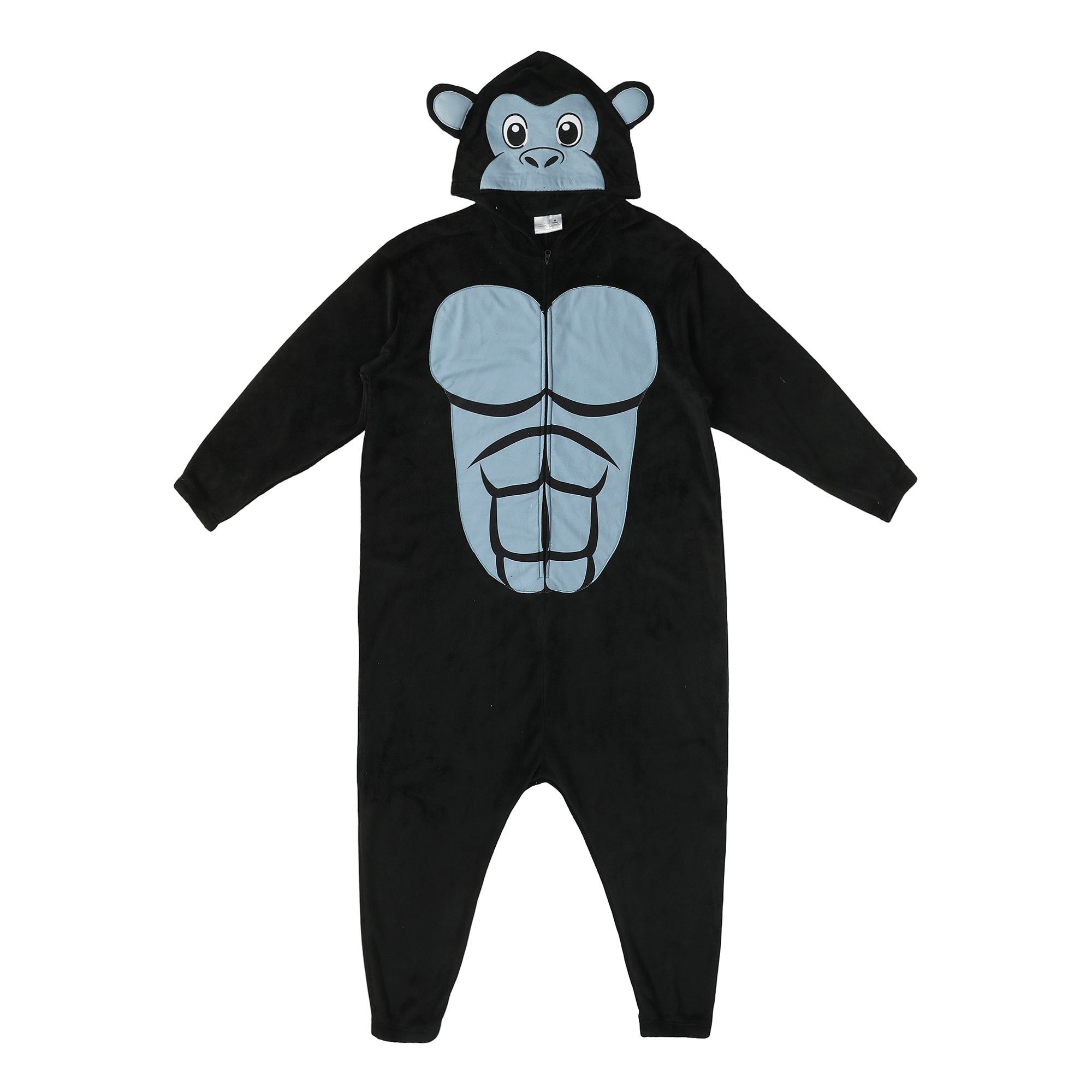 Kigurumi Gorilla Adult Cosplay Onesie Costume Union Suit With Cuffs And Hood